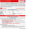 Tablet Screenshot of calcolatorepensione.economia.repubblica.it
