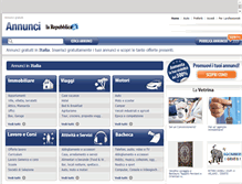 Tablet Screenshot of annunci.palermo.repubblica.it