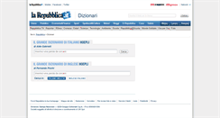 Desktop Screenshot of dizionari.repubblica.it