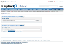 Tablet Screenshot of dizionari.repubblica.it