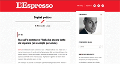 Desktop Screenshot of longo.blogautore.espresso.repubblica.it