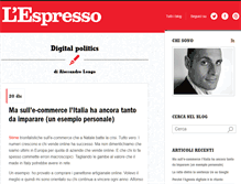 Tablet Screenshot of longo.blogautore.espresso.repubblica.it